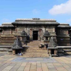 A magnificent examples of Hoysala architecture, renowned for their intricate carvings and detailed stone sculptures. 